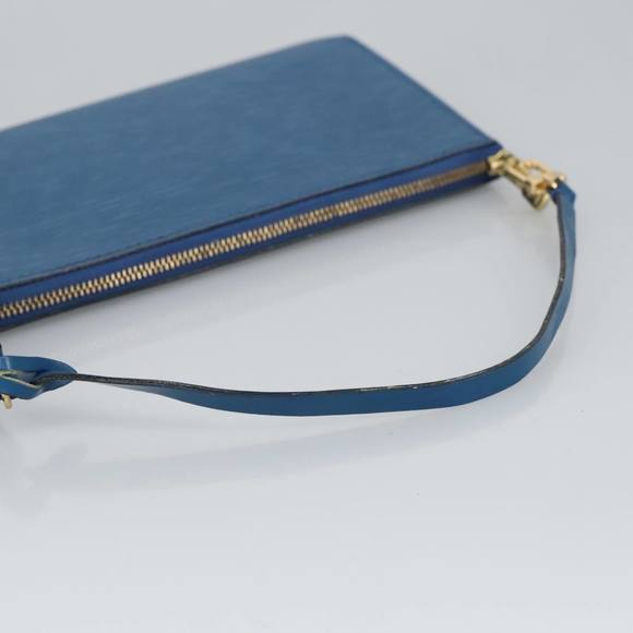 LOUIS VUITTON Epi Pochette Accessoires Pouch Vintage Blue M52985 LV Auth bs19703 - Picture 7 of 16
